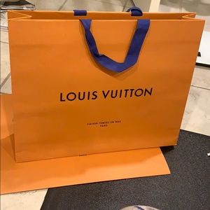 Bundle of TWO X-large Louis Vuitton Shopping bags